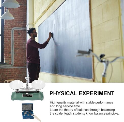 1 مجموعة مقياس التوازن الميكانيكي مع الأوزان للطلاب المدرسة الكيمياء الفيزياء تجربة ملحق لوازم المختبرات أداة التعلم in Kuwait