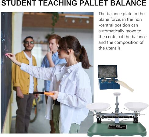 1 مجموعة مقياس التوازن الميكانيكي مع الأوزان للطلاب المدرسة الكيمياء الفيزياء تجربة ملحق لوازم المختبرات أداة التعلم in Kuwait