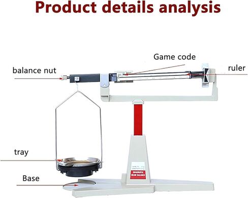 ميزان ميكانيكي للمختبر، مجموعة أوزان تحليلية 311 جم/0.01 جم مع جهاز تخميد مغناطيسي ومنصة مقاس 15 سم، مقياس حاد واضح، لا حاجة إلى بطارية، للفصول الدراسية والمختبر والمصانع in Kuwait