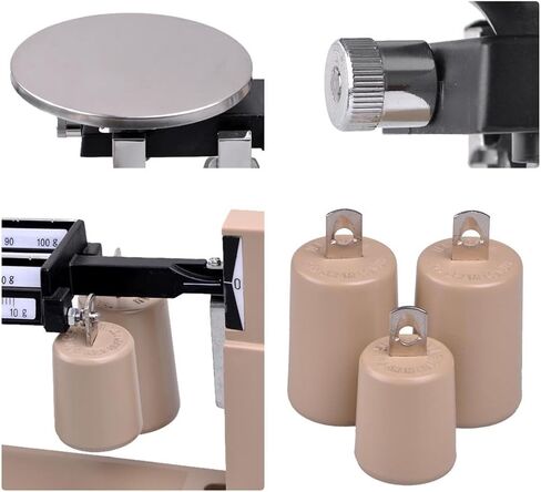 مجموعة الوزن التحليلي للمختبر 2610 جم/0.1 جم، مقياس توازن ميكانيكي ثلاثي الشعاع، مع عدم ضبط الفارغة والتخميد المغناطيسي، لا حاجة إلى بطارية، للإلكترونيات والبحث العلمي والطعام in Kuwait