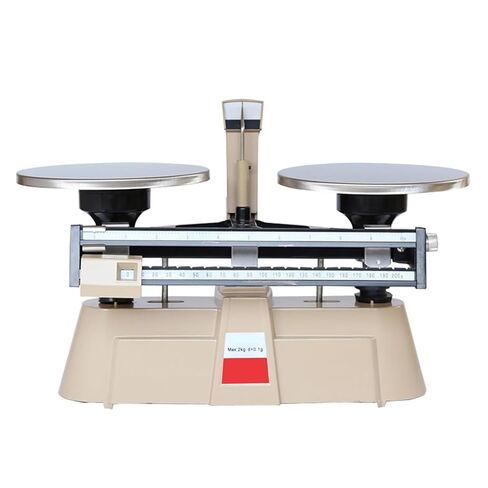 موازين ميكانيكية مزدوجة، ميزان تحليلي دقيق للمختبر مع أوزان (1 كجم، 500 جرام، 200 جرام، 100 جرام)، نطاق الوزن 0.1 جرام - 2000 جرام وعمر خدمة طويل، للمختبرات والتعليم المدرسي in Kuwait