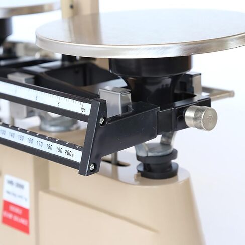 موازين ميكانيكية مزدوجة، ميزان تحليلي دقيق للمختبر مع أوزان (1 كجم، 500 جرام، 200 جرام، 100 جرام)، نطاق الوزن 0.1 جرام - 2000 جرام وعمر خدمة طويل، للمختبرات والتعليم المدرسي in Kuwait