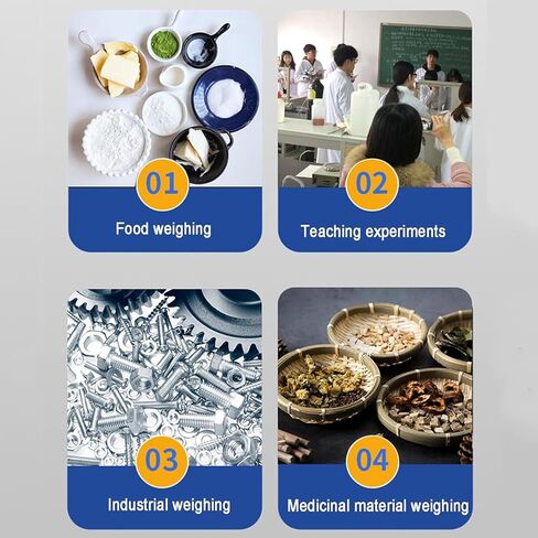 موازين ميكانيكية مزدوجة، ميزان تحليلي دقيق للمختبر مع أوزان (1 كجم، 500 جرام، 200 جرام، 100 جرام)، نطاق الوزن 0.1 جرام - 2000 جرام وعمر خدمة طويل، للمختبرات والتعليم المدرسي in Kuwait