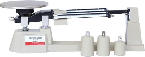 ميزان ميزان ميكانيكي ثلاثي الشعاع، مقياس دقيق مع 3 أوزان، نطاق الوزن 0.1 جرام - 2610 جرام والدقة 0.1 جرام، متين وشفاف، للمدرسة والمصانع والمختبر in Kuwait