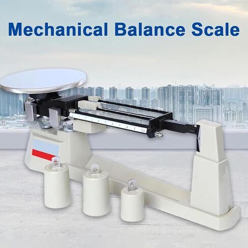 ميزان ميزان ميكانيكي ثلاثي الشعاع، مقياس دقيق مع 3 أوزان، نطاق الوزن 0.1 جرام - 2610 جرام والدقة 0.1 جرام، متين وشفاف، للمدرسة والمصانع والمختبر in Kuwait