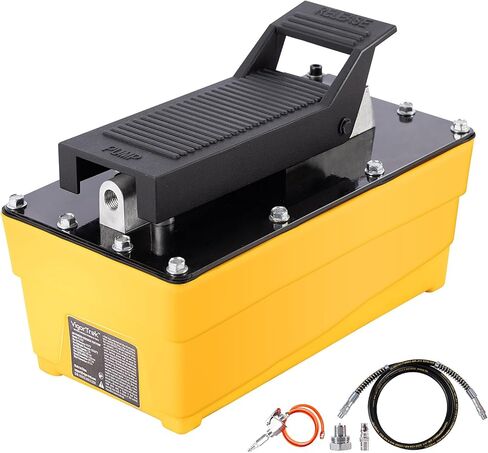 مضخة هواء هيدروليكية، 10,000 رطل لكل بوصة مربعة، 0.6 جالون مضخات هيدروليكية للقدم مع خرطوم 6.6 قدم ومسدس رش، مخرج NPT 3/8 بوصة ومدخل 1/4 بوصة، أصفر in Kuwait