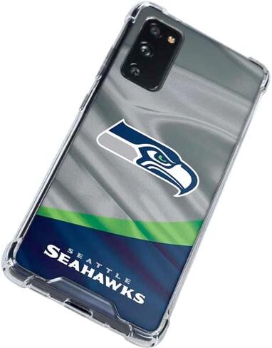 Skinit Clear Phone Case Compatible with Galaxy S20 FE - Officially Licensed NFL Seattle Seahawks Design in Saudi Arabia