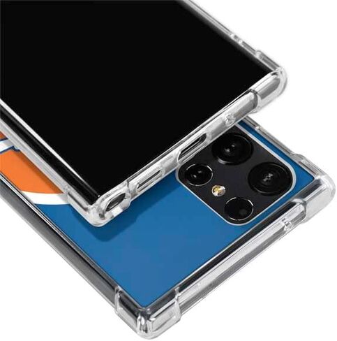 حافظة هاتف Skinit الشفافة متوافقة مع هاتف Galaxy S24 Ultra - تصميم شعار NFL Denver Broncos Retro مرخص رسميًا in Saudi Arabia