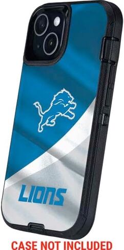 غلاف هاتف Skinit متوافق مع OtterBox Defender iPhone 14 - تصميم مرخص رسميًا من NFL Detroit Lions in Saudi Arabia