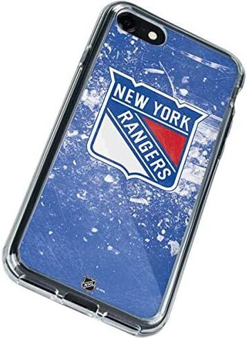 Skinit Clear Phone Case Compatible with iPhone SE (2nd & 3rd Gen) - Officially Licensed NHL New York Rangers Frozen Design in Saudi Arabia
