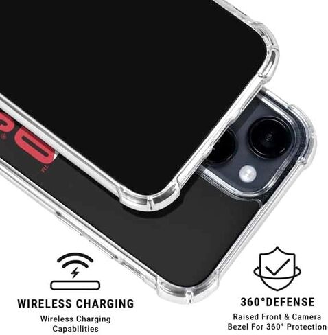 Skinit Clear Phone Case Compatible with iPhone 15 Plus - Officially Licensed University of Maryland Terrapins Athletic Marks Design in Saudi Arabia