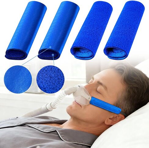 4 عبوات أغطية حزام CPAP تم ترقيتها ، أغطية حزام CPAP ثنائية الطبقة الثنائية ، وسادات راحة حزام CPAP ، ملحقات CPAP ، وسادات الوجه Cusion لخفض علامة حمراء العلامة الحمراء in Kuwait