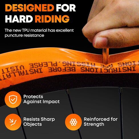 2 Pack 29'' TPU Bike Inner Tube Ultralight Mountain Bicycle Tire Compatible with 29'' x 1.9/2.0/2.1/2.2/2.3/2.4/2.5 Presta Valve 1.77''/45mm for MTB (4*Tire Patch Repair Kit ＆ 2*Tire Levers) in Saudi Arabia