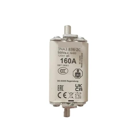 الصمامات الأساسية فيوز 3NA3836-2C 160A NH00-gG 3NA38362C in Kuwait