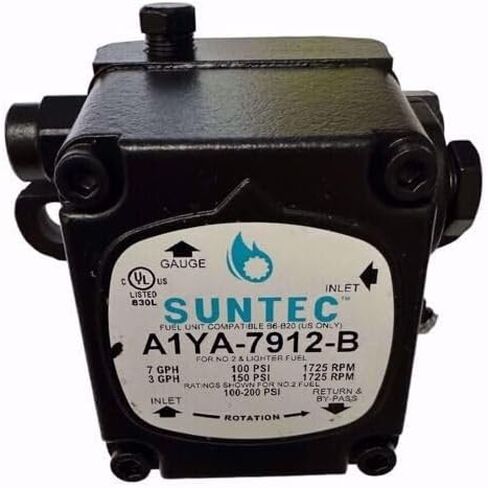 بديل لمضخة الزيت SUNTEC A1YA-7912 A1YA7912 RH-RH 1725 دورة في الدقيقة 7 (GPH) @ 100 رطل لكل بوصة مربعة in Saudi Arabia