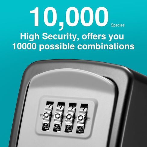 Puroma Key Lock Box, Lockbox for Keys Outdoor Combination Security Lockbox Outside Portable Storage Safe Box for Realtor and Rental, Home Office Apartment Door Handle House Key in Saudi Arabia