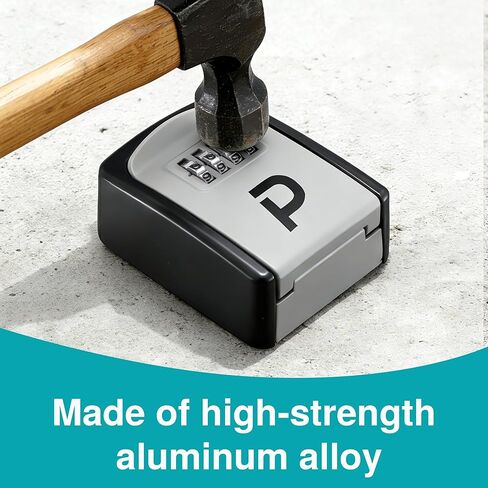 Puroma Key Lock Box, Lockbox for Keys Outdoor Combination Security Lockbox Outside Portable Storage Safe Box for Realtor and Rental, Home Office Apartment Door Handle House Key in Saudi Arabia