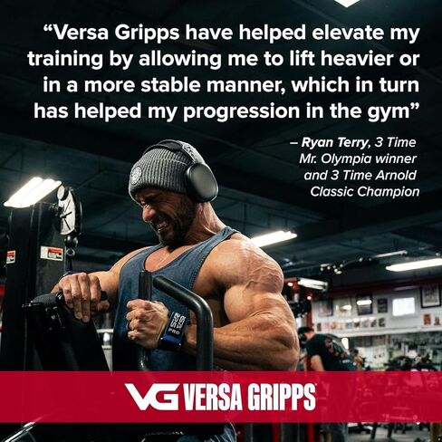 Versa Gripps Pro, Made in USA, Wrist Straps for Weightlifting Alternative, Best Training Accessory, SM, Silver in Kuwait