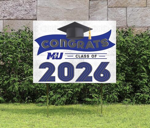 KH Sports Fan Marymount University Saints Congrats Class of 2026 Graduation Yard Sign, 18x24 in Saudi Arabia