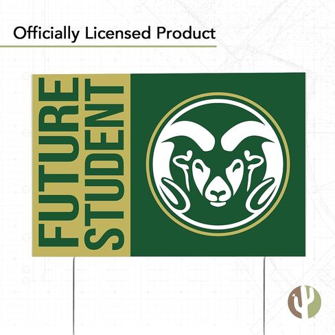 Desert Cactus Colorado State University Graduating Graduation Graduate Sign House 12 Inches x 18 Inches With Stakes (Grad Sign 4) in Saudi Arabia