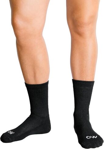 MOUVE Diabetic Socks for Women & Men - Cushioned Crew Socks with Soft Stretch, Non-Binding Top for Neuropathy Relief in Saudi Arabia