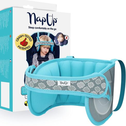 NAPUP Child Head Support for Car Seats – Safe, Comfortable Head & Neck Pillow Support Solution for Front Facing Car Seats and High Back Boosters – Baby & Kids Travel Accessories (Grey) in Saudi Arabia