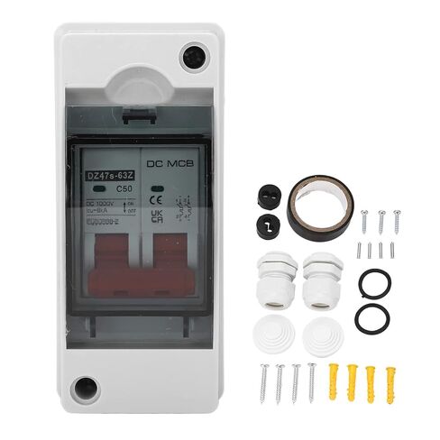 DC Circuit Breaker 2P 50A Miniature Isolator Switch Solar PV Circuit Breaker in Saudi Arabia