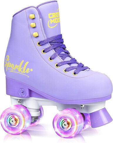Active Girls' Adjustable Roller Skate, Sleek Design, Premium PU Leather Scuff-Resistant Easy to Clean, Gift for Girls Kids in Kuwait