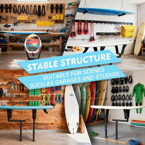 Adjustable Surfboard Shaping Stand, Heavy Duty Surfboard Workbench, Alloy Steel Professional Stable Shaping Station for Indoor Surfboard Shaping, Repair, Waxing & Detailing, Black in Saudi Arabia