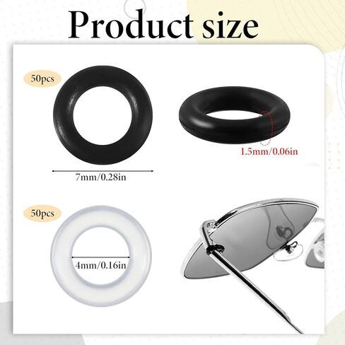 طقم إصلاح النظارات - طقم 100 قطعة من حلقات شد النظارات المصنوعة من السيليكون المضادة للانزلاق (4 مم) لمنع النظارات من الانزلاق، تناسب معظم إطارات النظارات والنظارات الشمسية in Kuwait