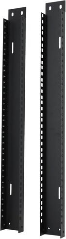 Rockville RAIL8U 8U Reversible Rack Rails with M5 Circle or Square Screw Holes - 16.4" Rackmount Rails for 8U Racks, Quick Installation with Circle Holes or Secure Setup with Square Holes in Saudi Arabia