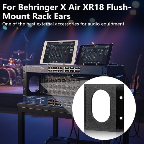 متوافق مع Behringer XR18 Rack Ears، طقم تثبيت فلوش لحامل Behringer XR16، XR18، MR16، MR18، SD18 - أجهزة رف بديلة للخلاطات الرقمية من سلسلة X Air in Kuwait