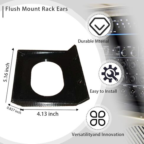 متوافق مع Behringer XR18 Rack Ears، طقم تثبيت فلوش لحامل Behringer XR16، XR18، MR16، MR18، SD18 - أجهزة رف بديلة للخلاطات الرقمية من سلسلة X Air in Kuwait