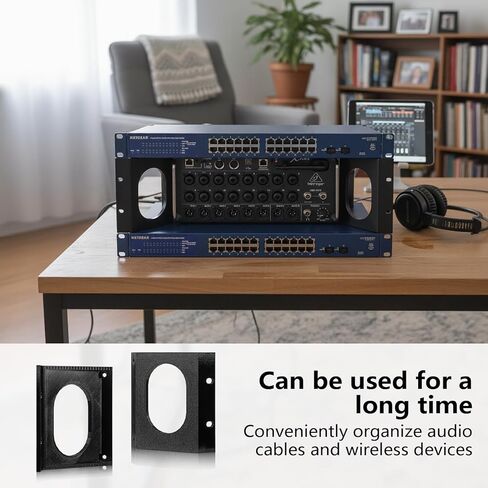 متوافق مع Behringer XR18 Rack Ears، طقم تثبيت فلوش لحامل Behringer XR16، XR18، MR16، MR18، SD18 - أجهزة رف بديلة للخلاطات الرقمية من سلسلة X Air in Kuwait