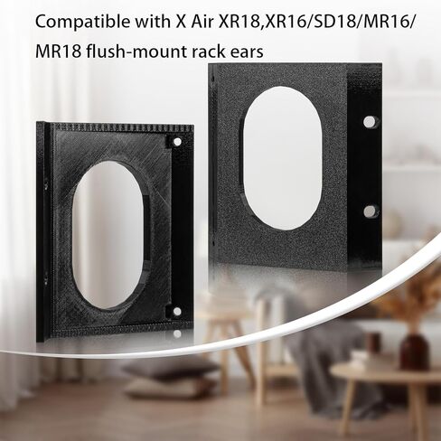 متوافق مع Behringer XR18 Rack Ears، طقم تثبيت فلوش لحامل Behringer XR16، XR18، MR16، MR18، SD18 - أجهزة رف بديلة للخلاطات الرقمية من سلسلة X Air in Kuwait