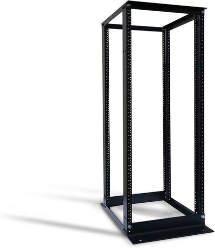رفع ELECTRONIS 24U 4 Post Open Rack إطار رف الضميمة 19 بوصة عمق قابل للتعديل الألومنيوم UL معتمد in Saudi Arabia