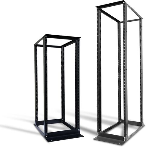 رفع ELECTRONIS 24U 4 Post Open Rack إطار رف الضميمة 19 بوصة عمق قابل للتعديل الألومنيوم UL معتمد in Saudi Arabia