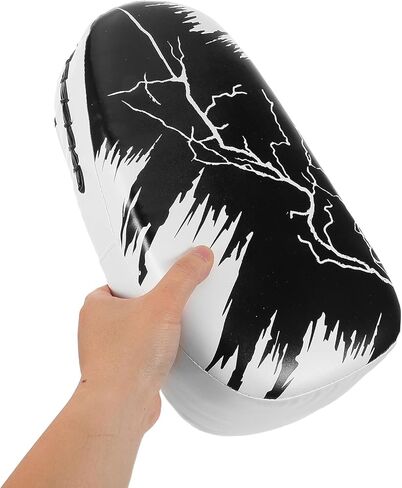 GARVALON Muay Thai Kick Shield ووسادات ركلة التايكوندو، باللونين الأبيض والأسود من البولي يوريثان وسادة تدريب على الملاكمة لممارسة الفنون القتالية واللياقة البدنية والكيك بوكسينغ in Kuwait
