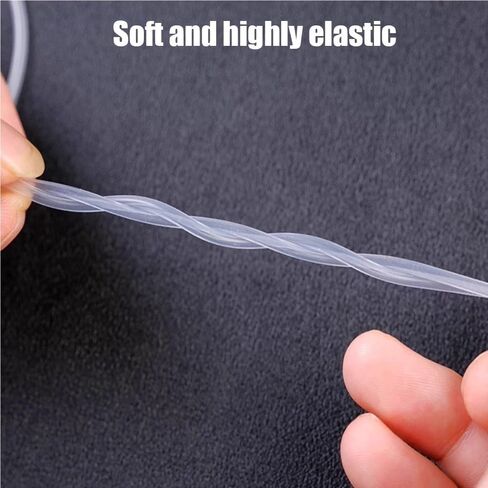 Rubber Hollow Tubes,1 piece Small Capillary Transparent Tube 10M, Thin Soft Silicone Tube for Home Laboratories(0.5X1mm)(5X6mm) in Kuwait
