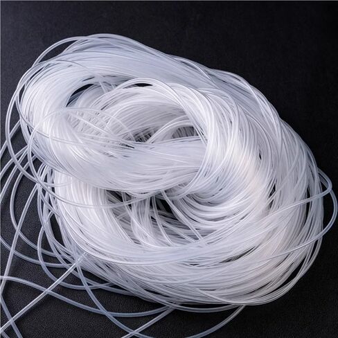 Rubber Hollow Tubes,1 piece Small Capillary Transparent Tube 10M, Thin Soft Silicone Tube for Home Laboratories(0.5X1mm)(5X6mm) in Kuwait