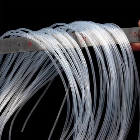 Rubber Hollow Tubes,1 piece Small Capillary Transparent Tube 10M, Thin Soft Silicone Tube for Home Laboratories(0.5X1mm)(5X6mm) in Kuwait