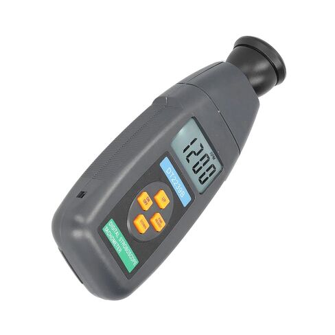 مقياس سرعة الدوران الكهروضوئي الرقمي ستروبوسكوب DT2239B، مقياس ثورة غير فلاش، أدوات كهربائية محمولة مع شاشة LCD بإضاءة خلفية لقياس السرعة in Kuwait