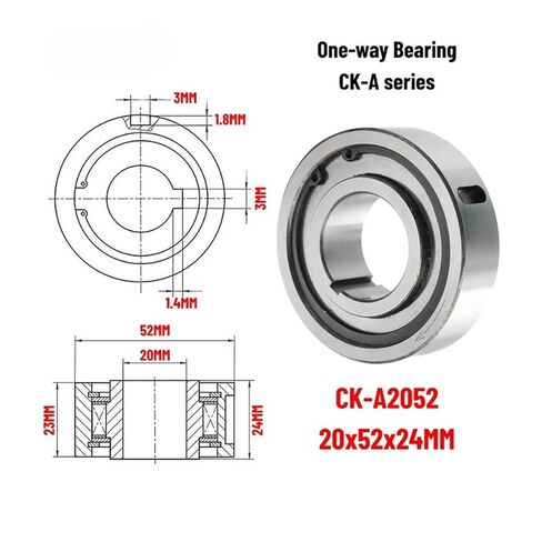 1 قطعة CK-A2052 20X52X24MM اتجاه واحد مخلب تحمل CK-A سلسلة Sprag نوع عجلة حرة in Kuwait