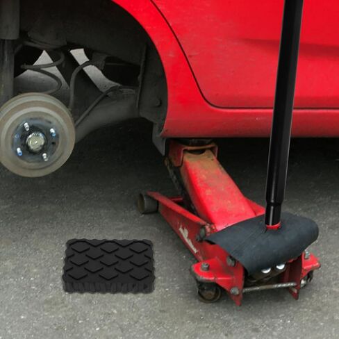 2Pcs Rv Jack Blocks Non-Slip Rubber Anti-Vibration Floor Jack Pads for Car Lift Trailer Stabilizer Camper Stand Pads 4.72X3.14X0.90In in Saudi Arabia
