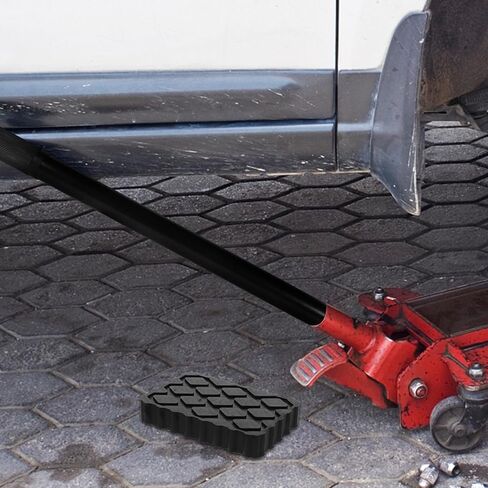 2Pcs Rv Jack Blocks Non-Slip Rubber Anti-Vibration Floor Jack Pads for Car Lift Trailer Stabilizer Camper Stand Pads 4.72X3.14X0.90In in Saudi Arabia
