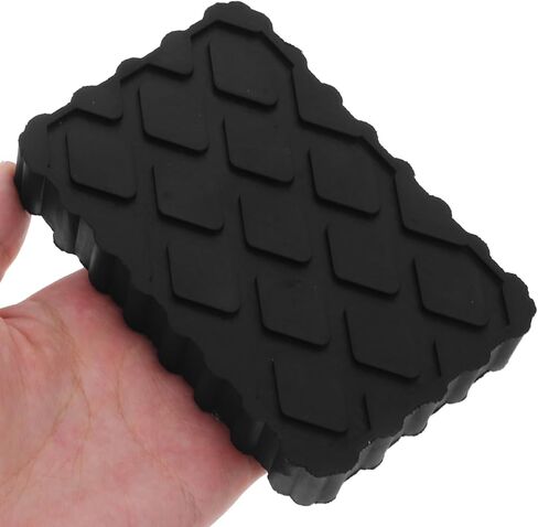 2Pcs Rv Jack Blocks Non-Slip Rubber Anti-Vibration Floor Jack Pads for Car Lift Trailer Stabilizer Camper Stand Pads 4.72X3.14X0.90In in Saudi Arabia