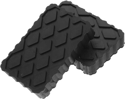 2Pcs Rv Jack Blocks Non-Slip Rubber Anti-Vibration Floor Jack Pads for Car Lift Trailer Stabilizer Camper Stand Pads 4.72X3.14X0.90In in Saudi Arabia