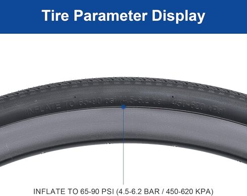 700x32C (32-622) Bike Tire 700C Bicycle tire Suitable for 700 x 32C City/Road Folding Replacement Bike Tire (Single) in Saudi Arabia