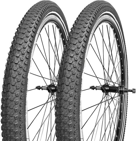 26x1.95/2.125 Bike Tire with Anti-Stab Weave Reflective Strips, 26in Mountain Bike Tire Set Folding Replacement Bicycle Tires for MTB Beach Cruiser Bikes in Kuwait