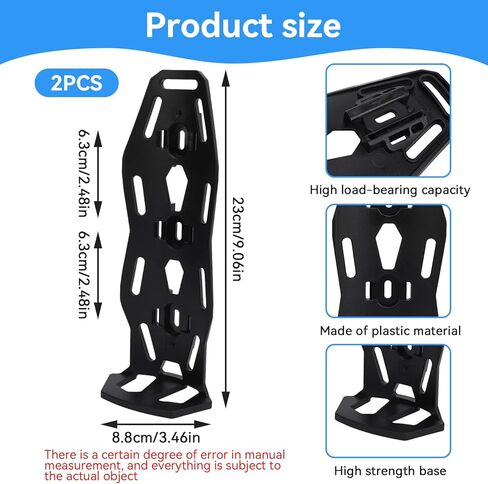Bike Water Bottle Holder, 2 Pack Bike Front Fork Cage Multifunctional Water Bottle Cage for Outdoor Cycling, 9.1x3.5in in Saudi Arabia